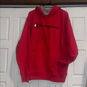 Champion Bold Red Pullover Hoodie
